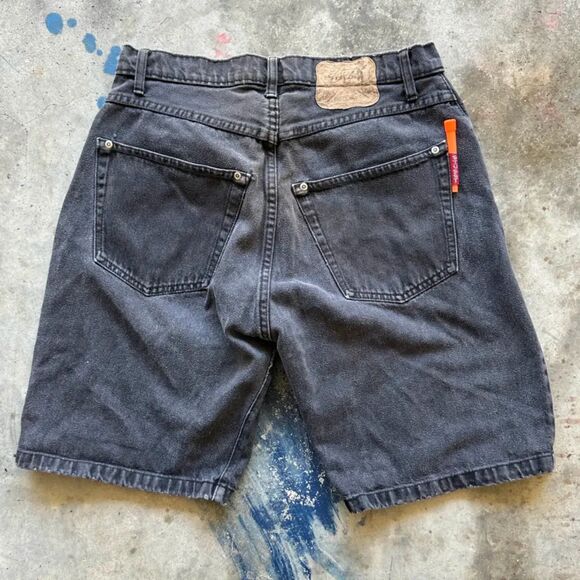Vintage 80s Stussy BIG OL Jeans Made In USA Jean Shorts Size 32 - Picture 1 of 7
